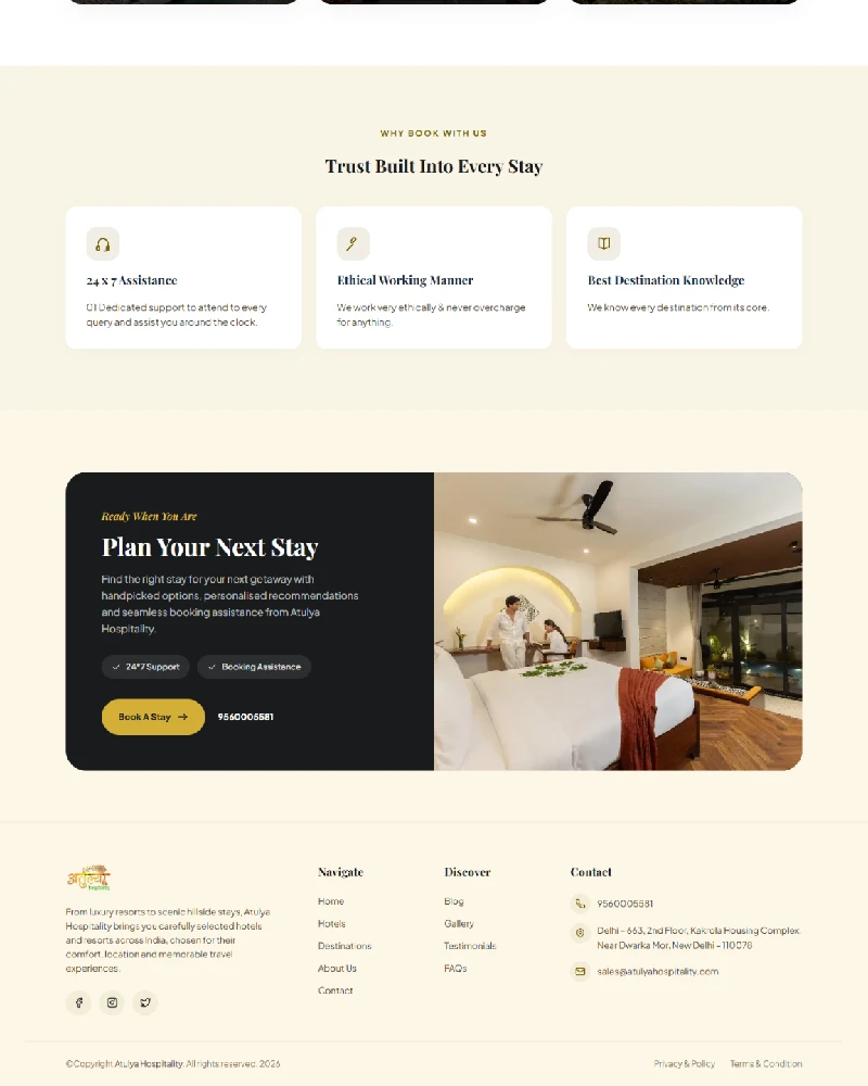 Destination Page