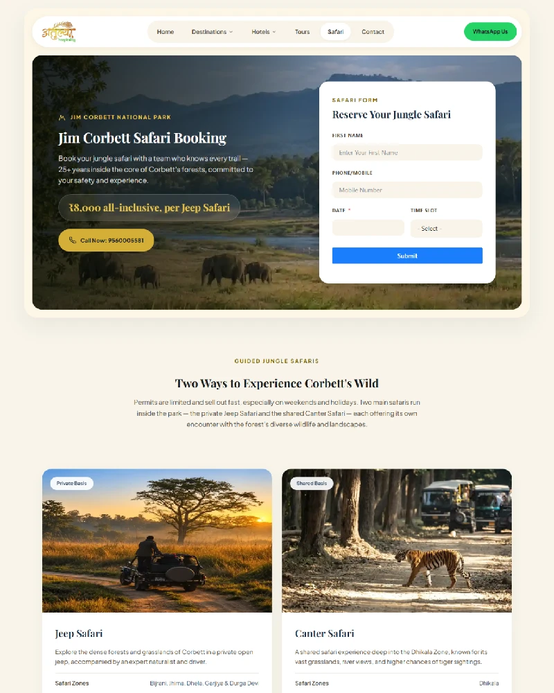 Safari Page